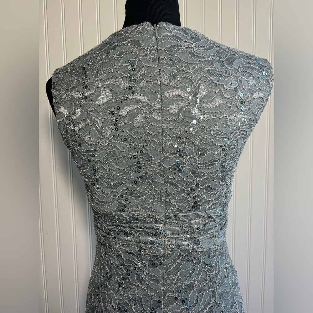 Js Collections Sleeveless Lace Sequin Gown Long D… - image 6